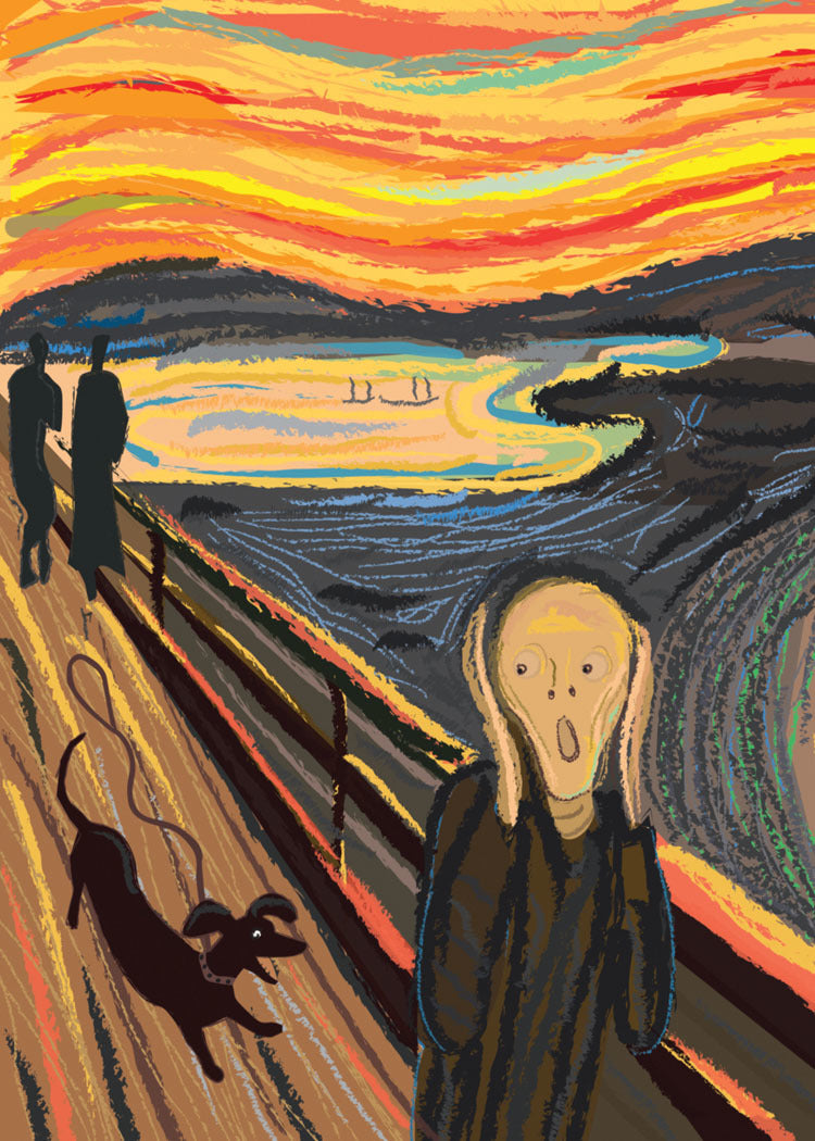 Daschshund Scream Card