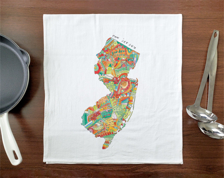 Doodle: New Jersey Tea Towel