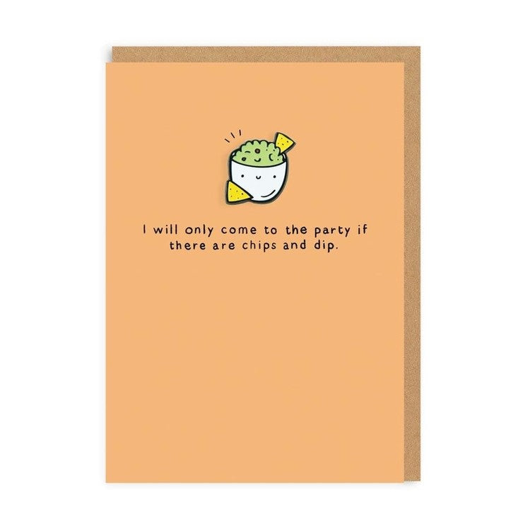 Chip and Dip Enamel Pin Card