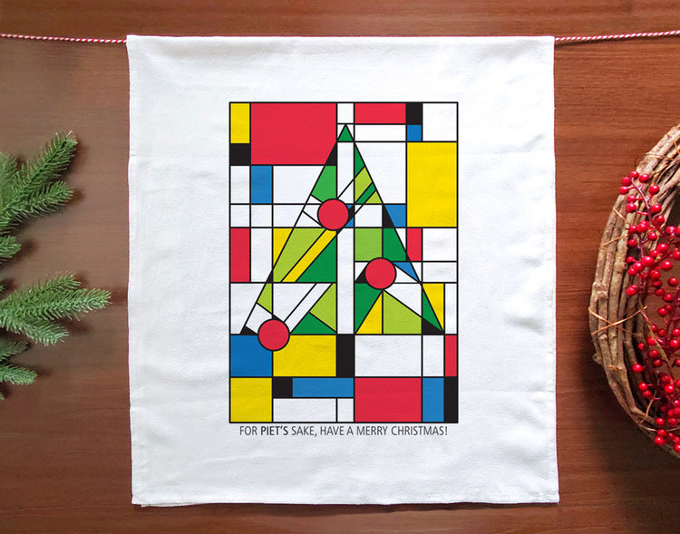 Mondrian Tree Holiday Towel