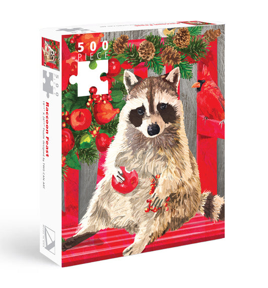 Red Handed Raccoon Puzzle - 500pc