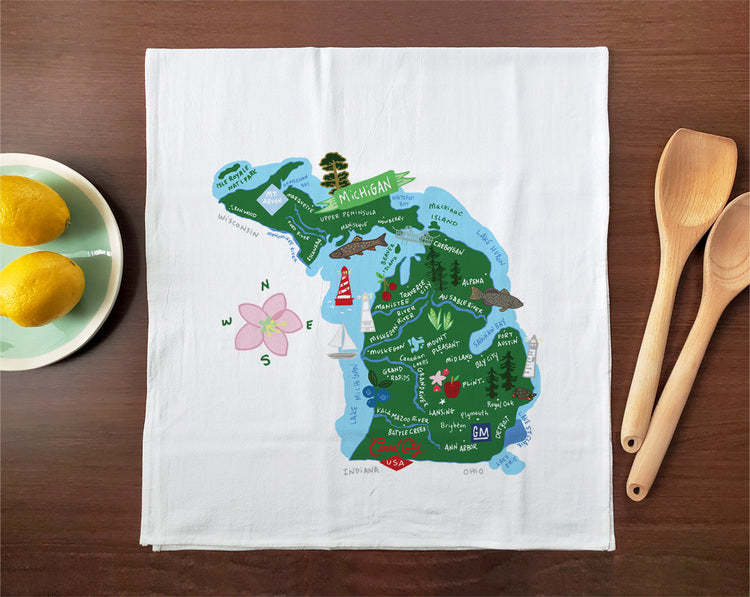 Hello: Michigan Towel