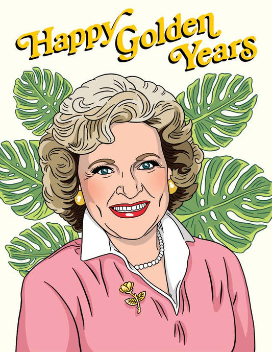 Betty White Golden Years Retirement Card