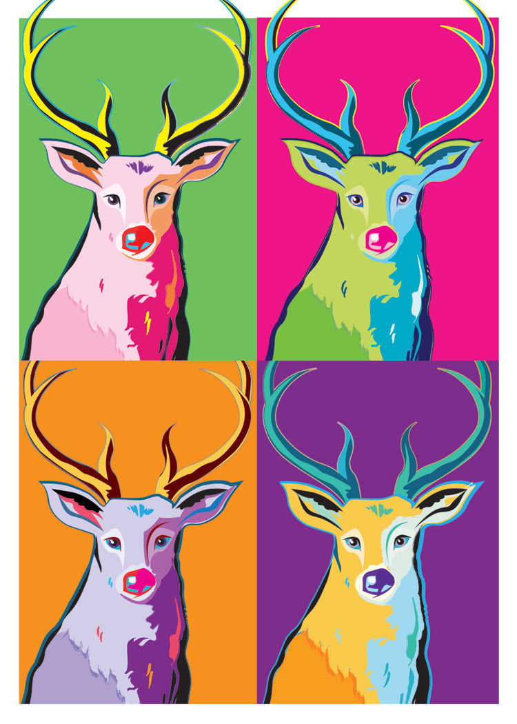 Rudolph Warhol Holiday Cards