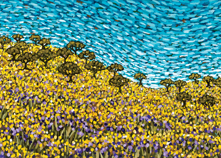 Golden Meadow Mini Card