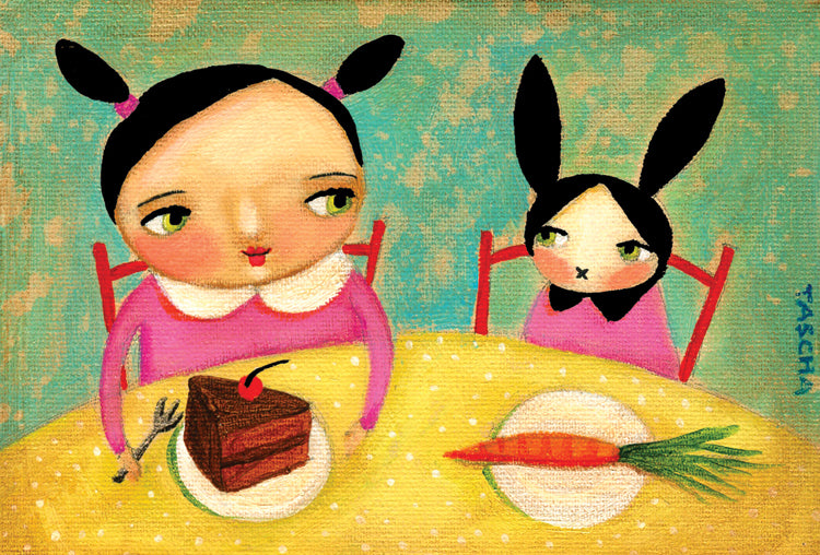 Bunnies Dessert Mini Card