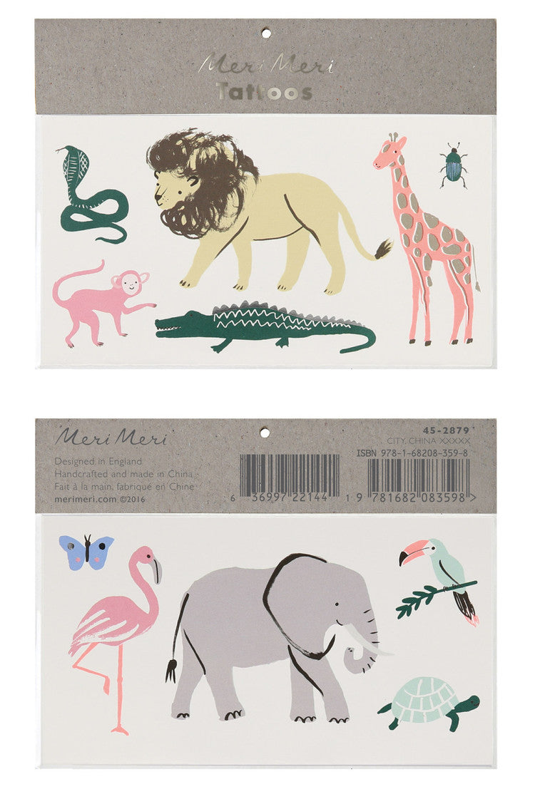 Safari Trek Large Tattoos