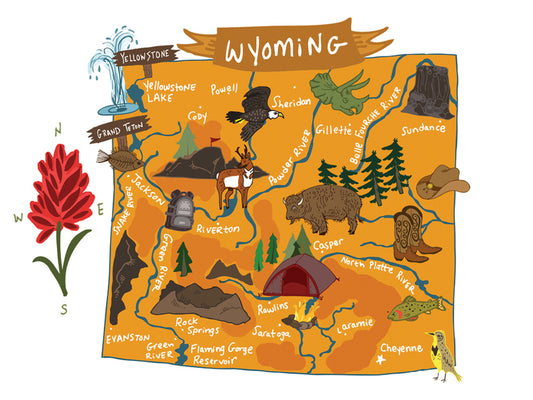 Hello: Wyoming Card