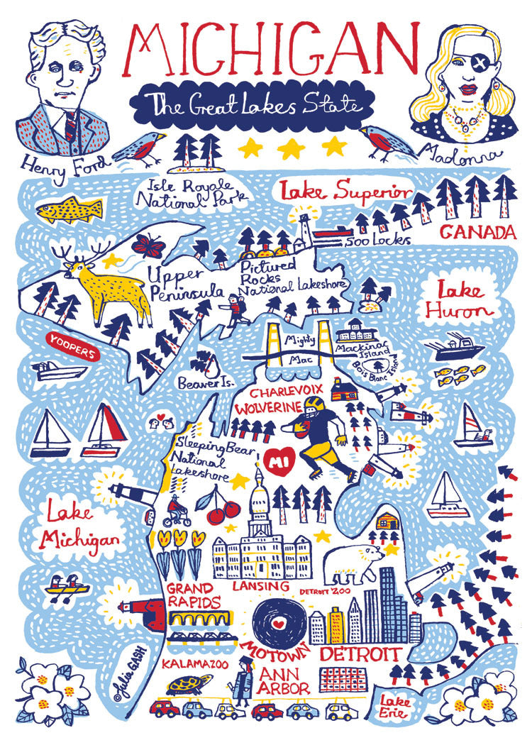 Statescapes: Michigan Card