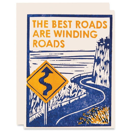 Winding Roads Blank Card