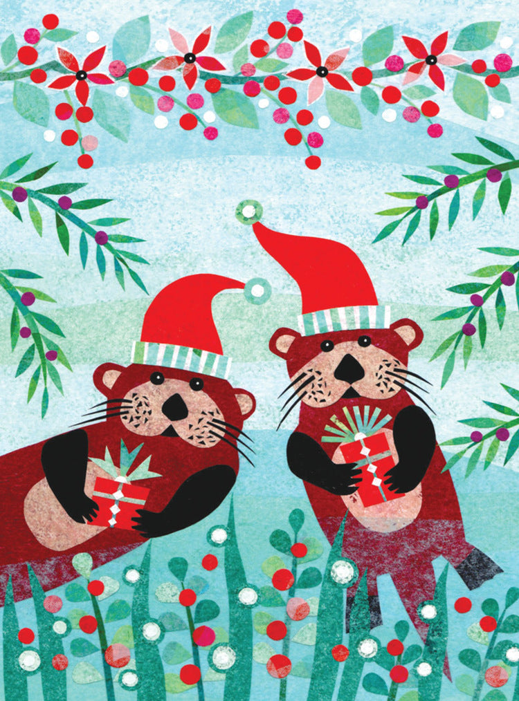 Otter Buddies Holiday Cards