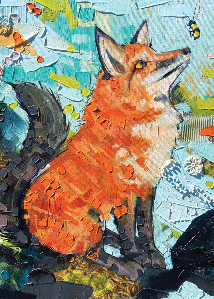 Fox and Bee Card