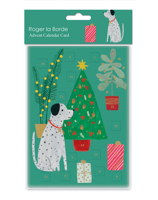 Chou Chou Chien Dog Advent Calendar Card