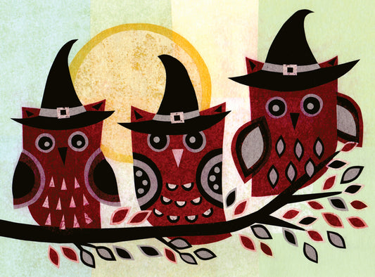Three Owls Card