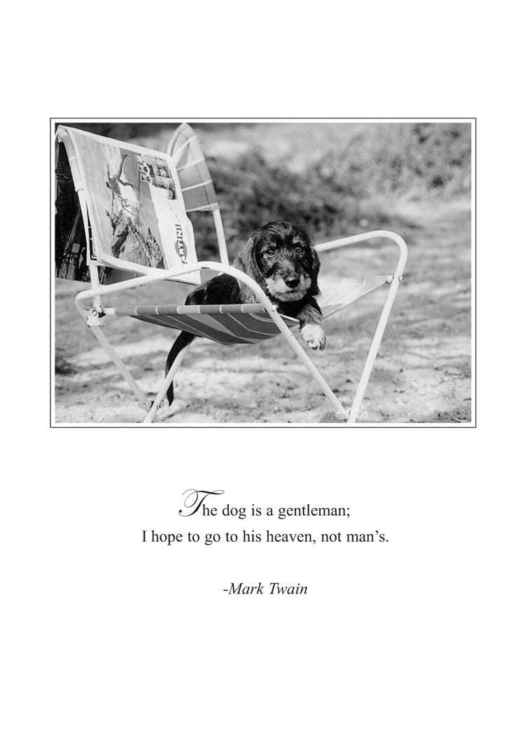 Dog Gentleman Pet Sympathy Card