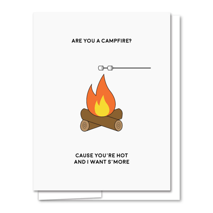 Campfire S'mores Love Card