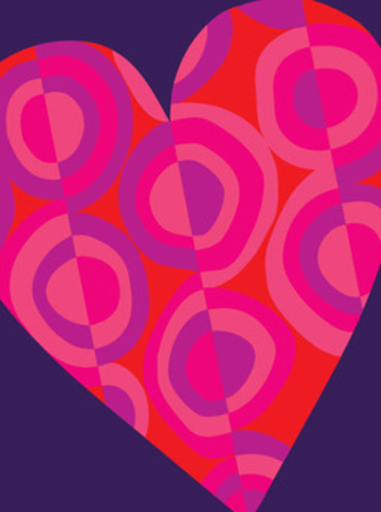 Vibrant Heart Valentine's Day Card