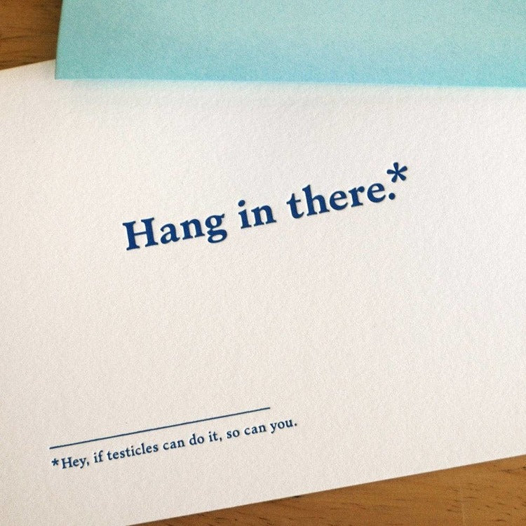 Hang in There Get Well Card