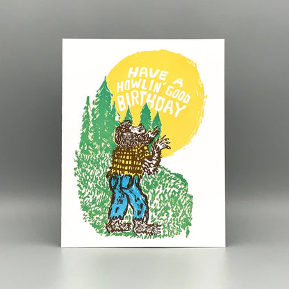Werewolf Birthday Card
