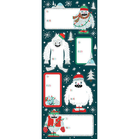 Yeti for the Holidays Gift Labels