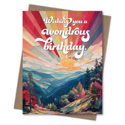 Wondrous Nature Lovers Birthday Card