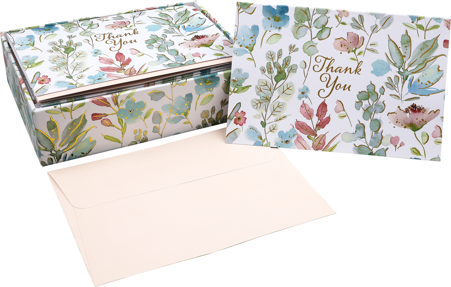 Floral Watercolor Thank You Notes