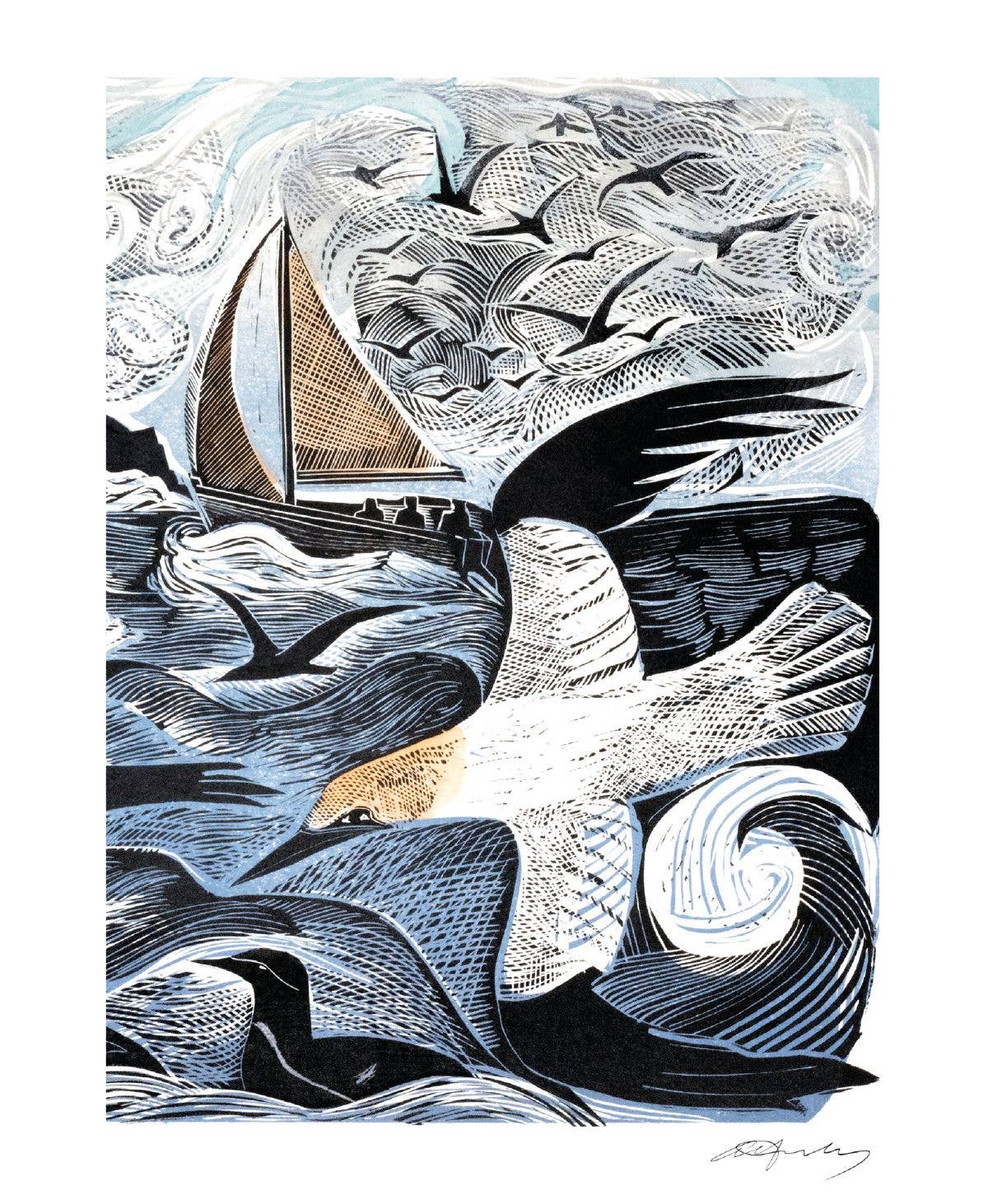 Island Gannets Blank Card