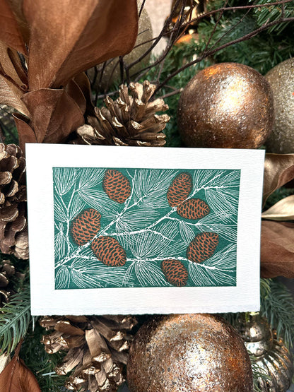 Pinecones Boxed Holiday Cards
