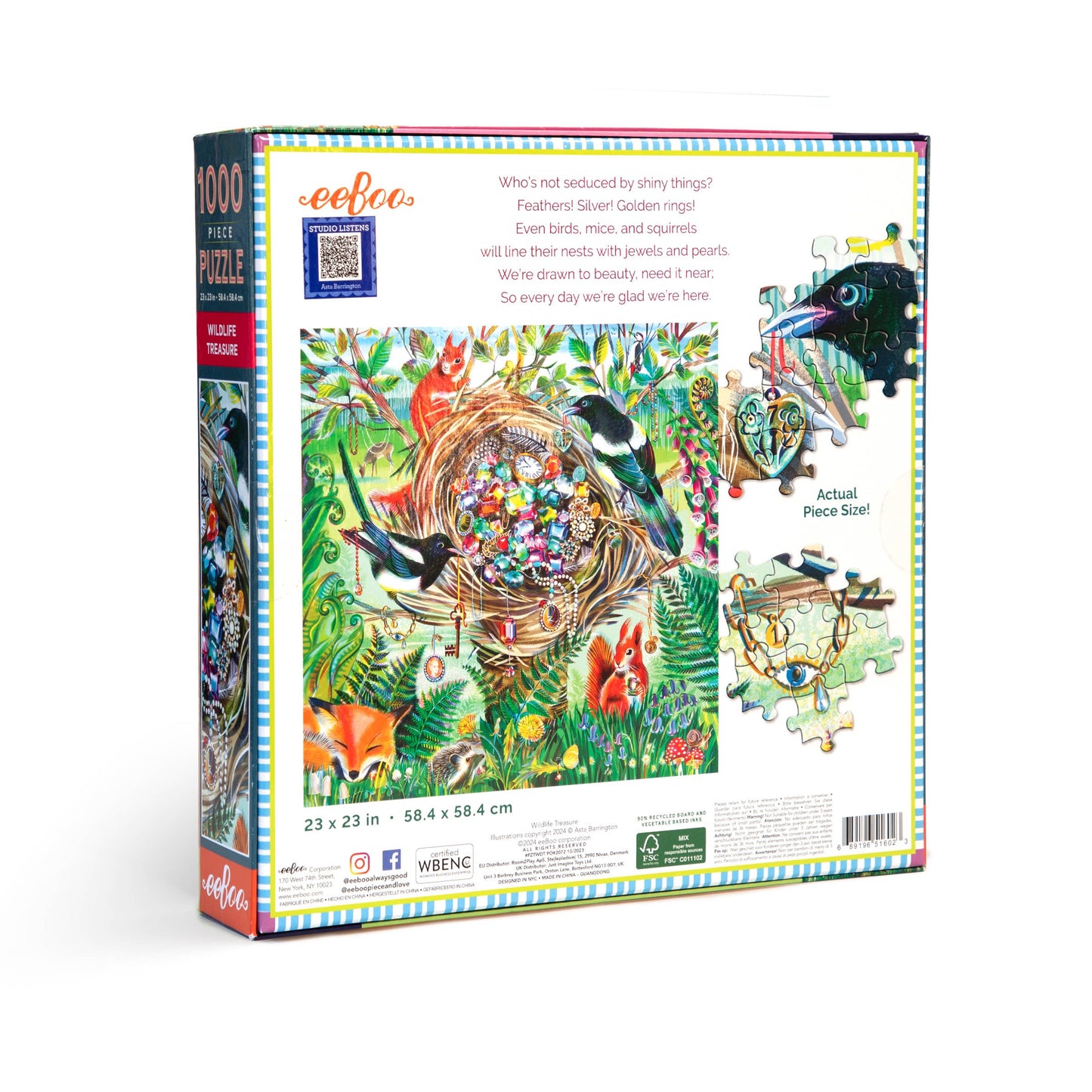 Wildlife Treasure Piece Puzzle - 1000pc