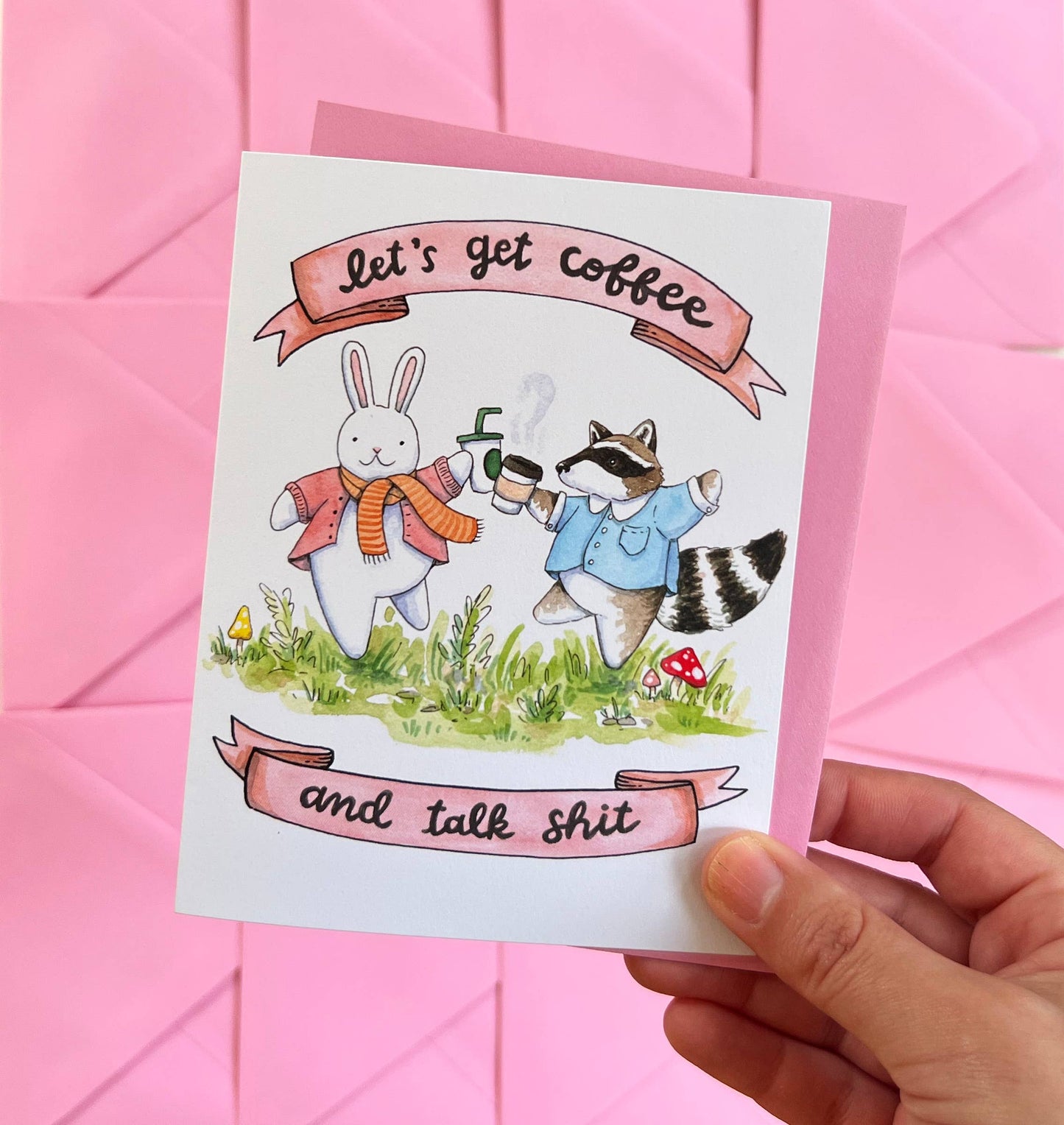 Let's Get Coffee & Talk Shit Friendship Card