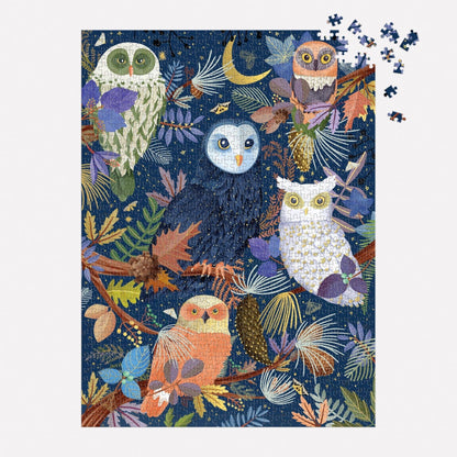 Owls at Dawn 1000 Piece Foil Puzzle