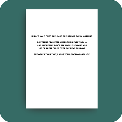 Can You Believe This Crap? Friendship Card