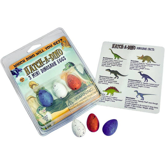 Hatch-A-Dinosaur: 3 Mini Dinosaur Eggs
