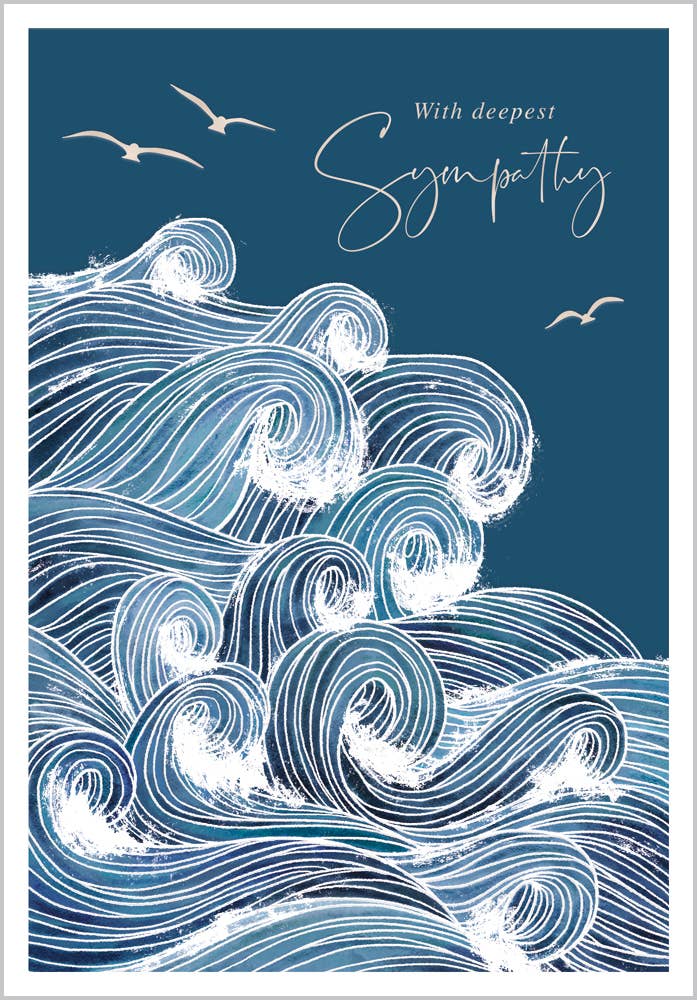 Waves Sympathy Card