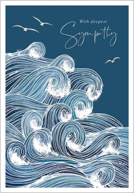 Waves Sympathy Card