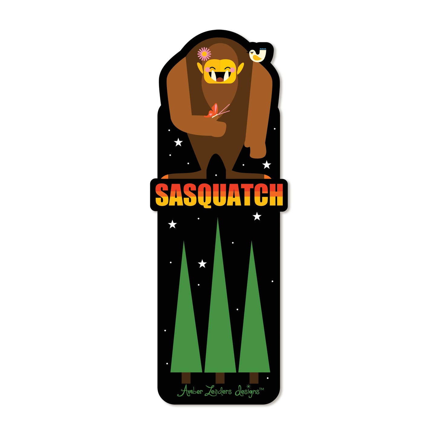 Sasquatch Die Cut Bookmark