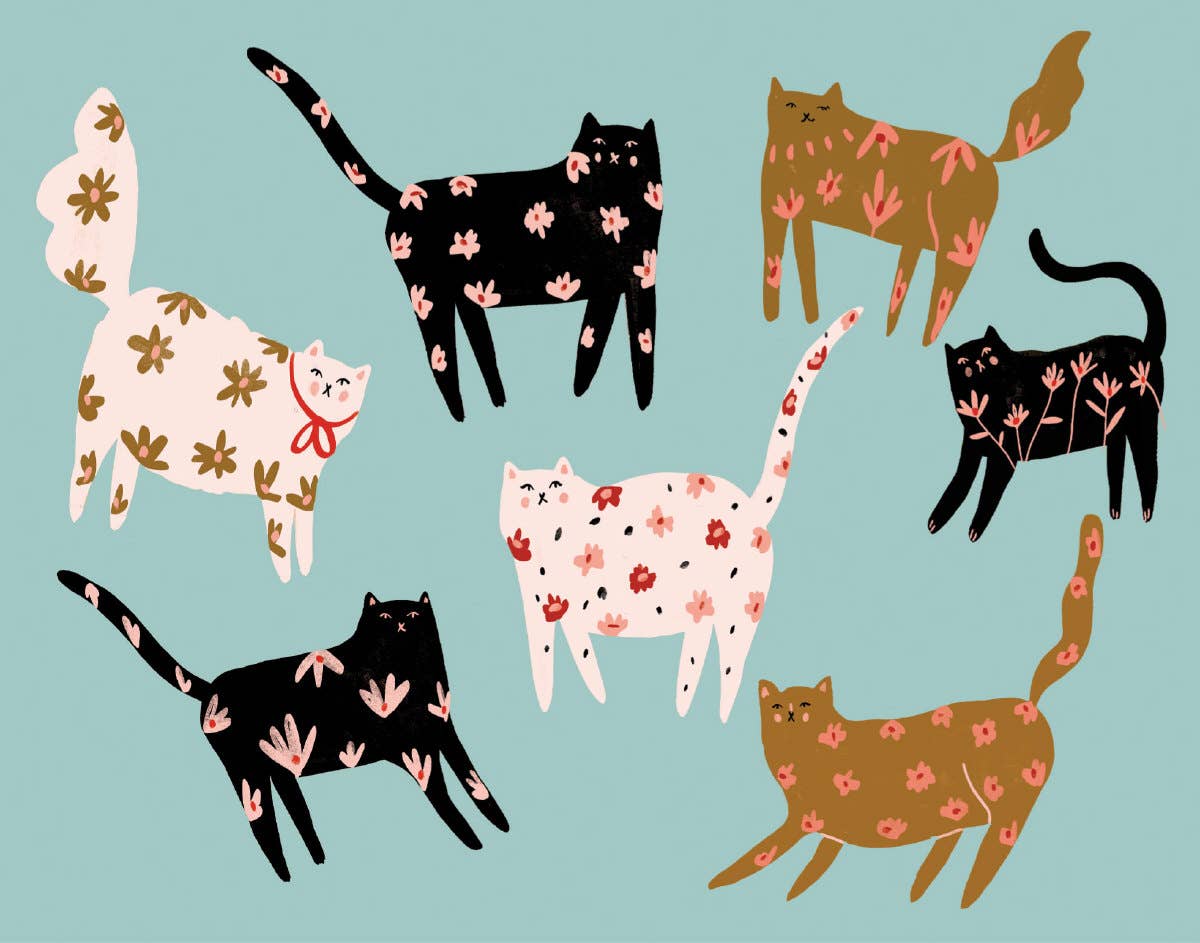 Cinnamon Chic Cat Thanks & Blank Boxed Cards