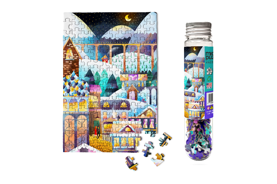 Alpine Village Holiday Micro Puzzle - 150pc