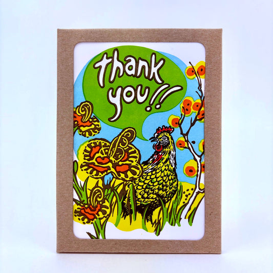 Happy Chicken Boxed Thank You Cards