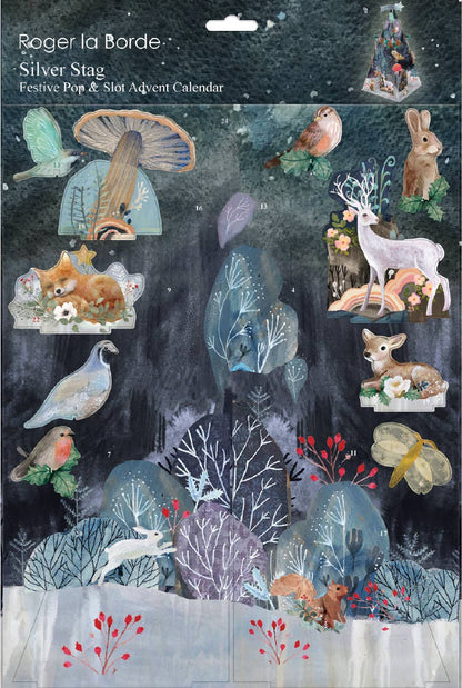 Silver Stag Pop & Slot Advent Calendar
