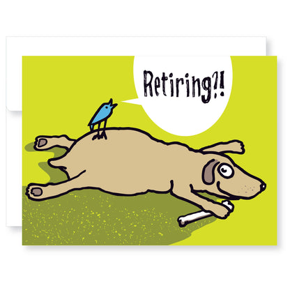 Lucky Dog Retirement Card