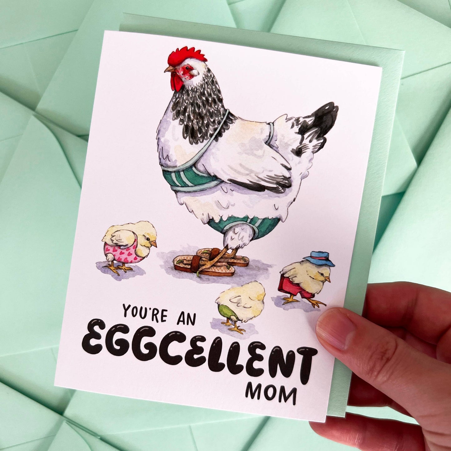 You're An Eggcellent Mom Mother's Day Card