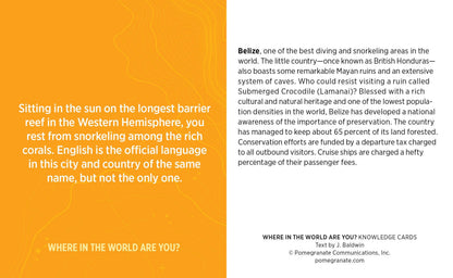 Where in the World Are You? A Situational Quiz Deck Knowledge Cards