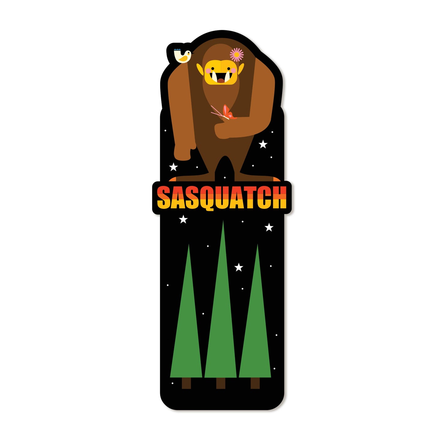 Sasquatch Die Cut Bookmark