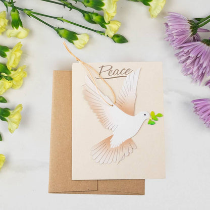 Peace Dove Ornament + Notecard