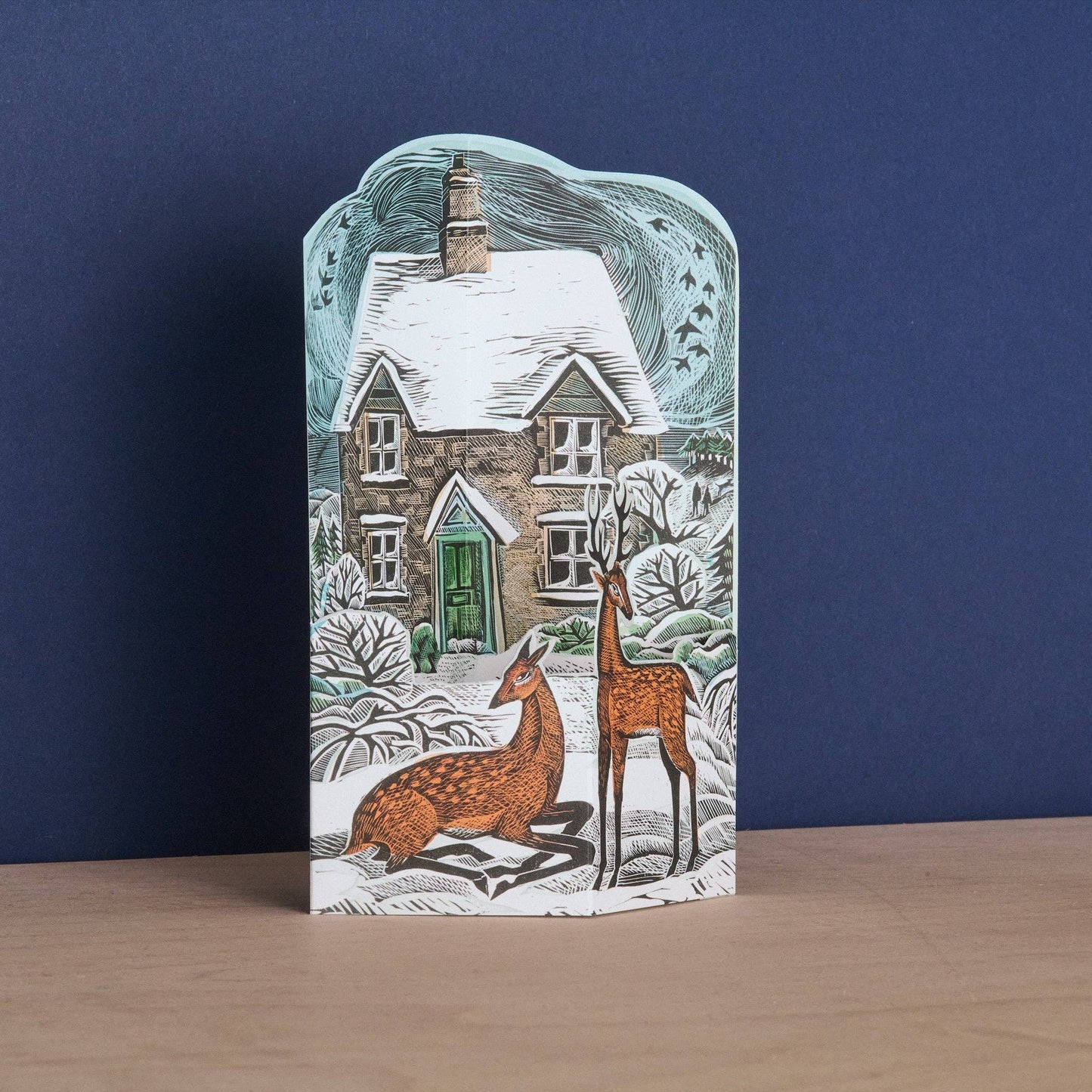 Hope Cottage Winter Die-Cut Card