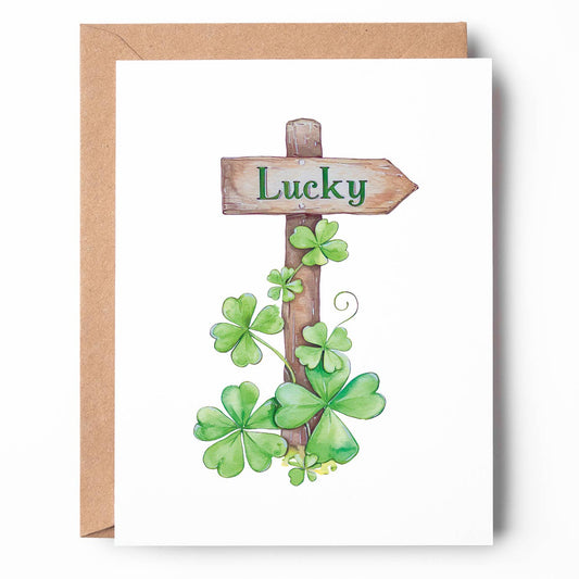 Lucky Sign St. Patrick's Day Card