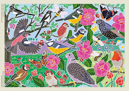 Kate Heiss: Garden Birds 1000 Piece Puzzle