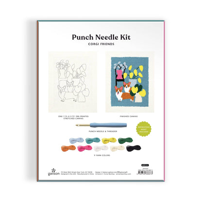 Corgi & Friends DIY Punch Needle Kit