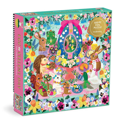 Egg-cellent Day Foil Family Puzzle - 500pc